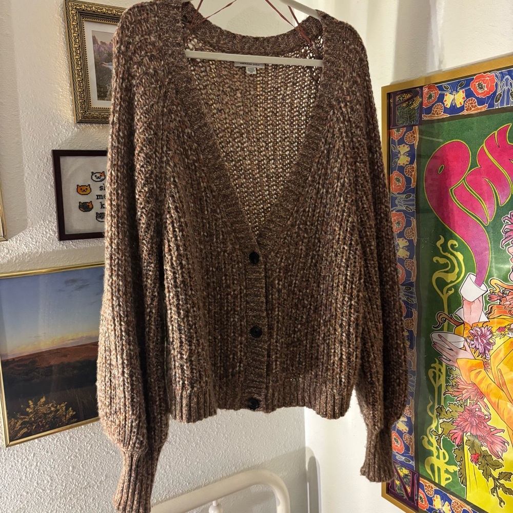 American Eagle V-neck Colorful Cardigan
